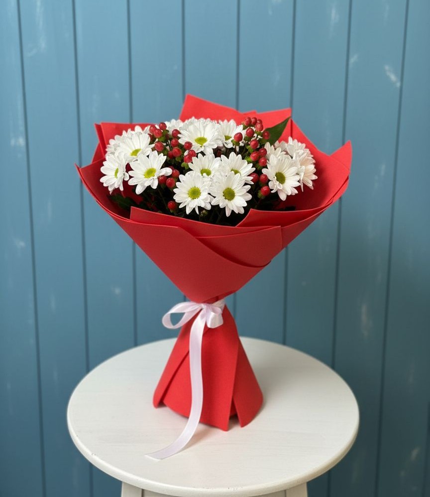 Букет цветов из: Хризантемы в Актаныш