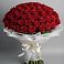 Букет 101 Красная роза Блэк Мэджик в Актаныш