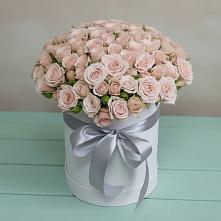 Цветочная композиция из Розы в шляпной коробке #REPLACE_PRED# Актаныш