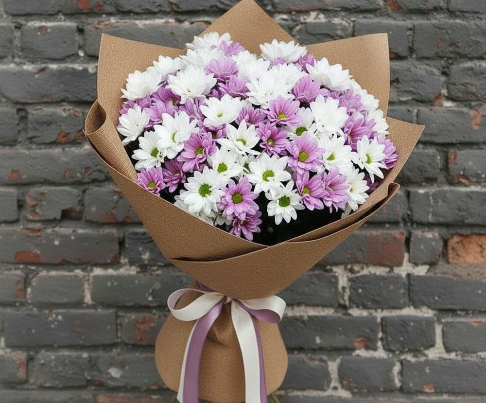 Букет цветов из: Хризантемы в Актаныш