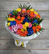 Букет цветов из:  Розы и Хризантемы в Актаныш