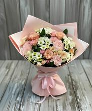 Букет цветов из:  Гвоздики, Розы и Хризантемы в Актаныш