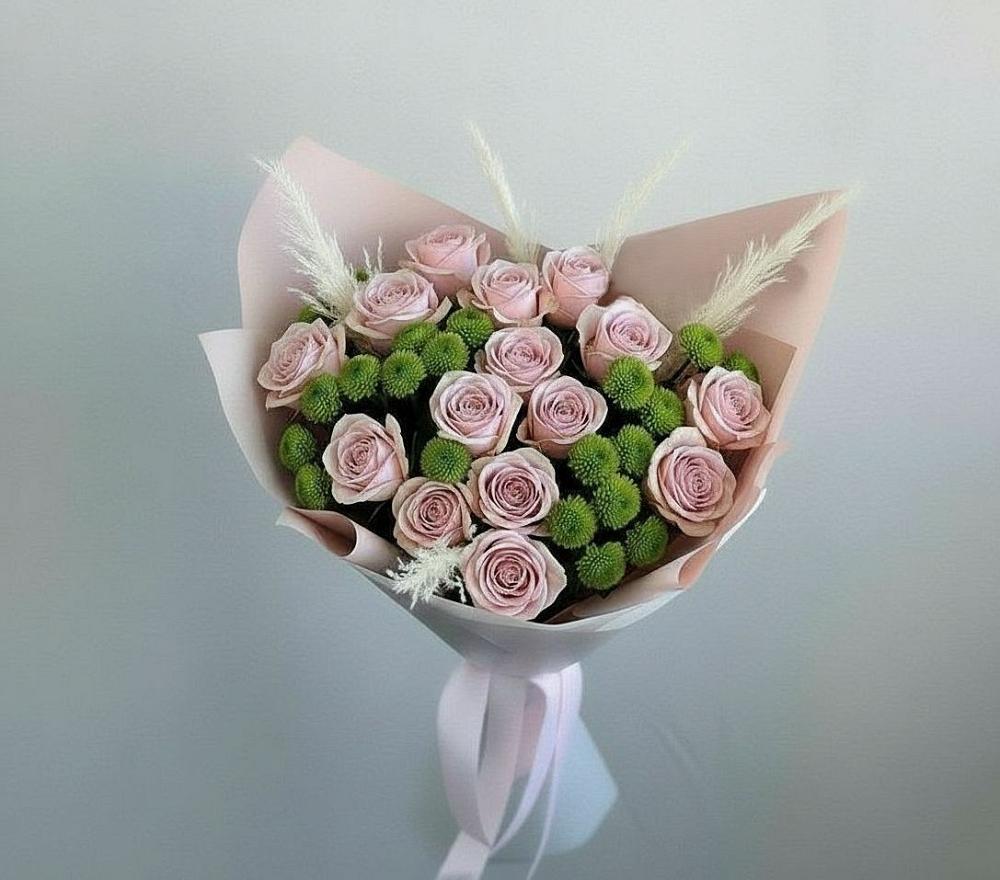 Букет цветов из: Розы и Хризантемы в Актаныш