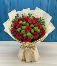 Букет цветов из:  Розы и Хризантемы #REPLACE_PRED# Актаныш