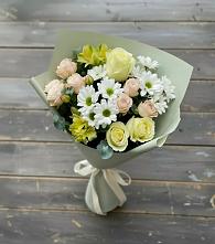 Букет цветов из:  Альстромерии, Розы и Хризантемы #REPLACE_PRED# Актаныш