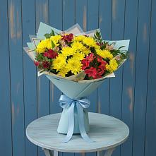Букет цветов из:  Альстромерии и Хризантемы #REPLACE_PRED# Актаныш