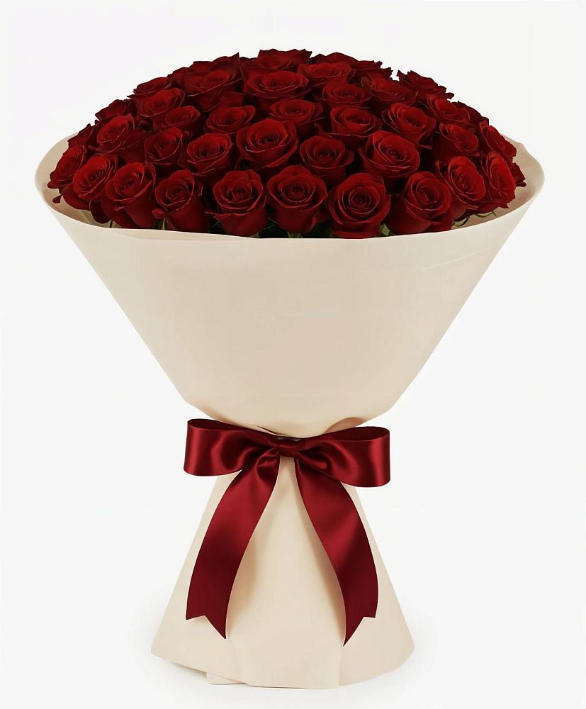 Букет 101 Бордовая роза Блэк Бакарра в Актаныш