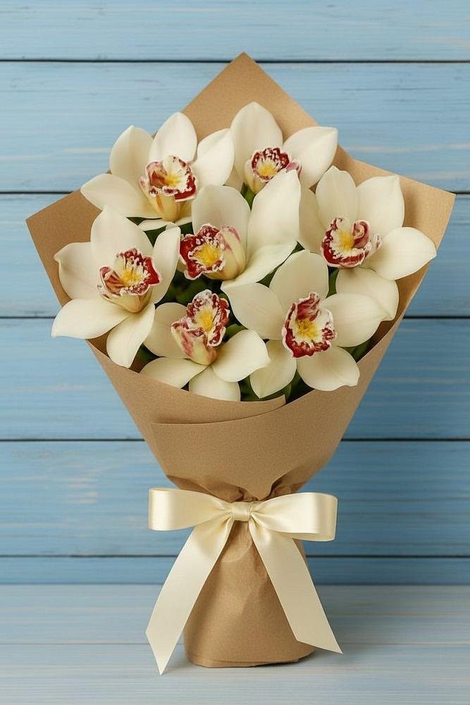 Букет цветов из: Орхидеи и Розы в Актаныш