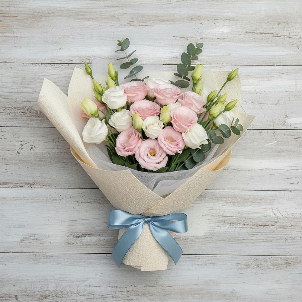 Букет цветов из: Лизиантусы в Актаныш